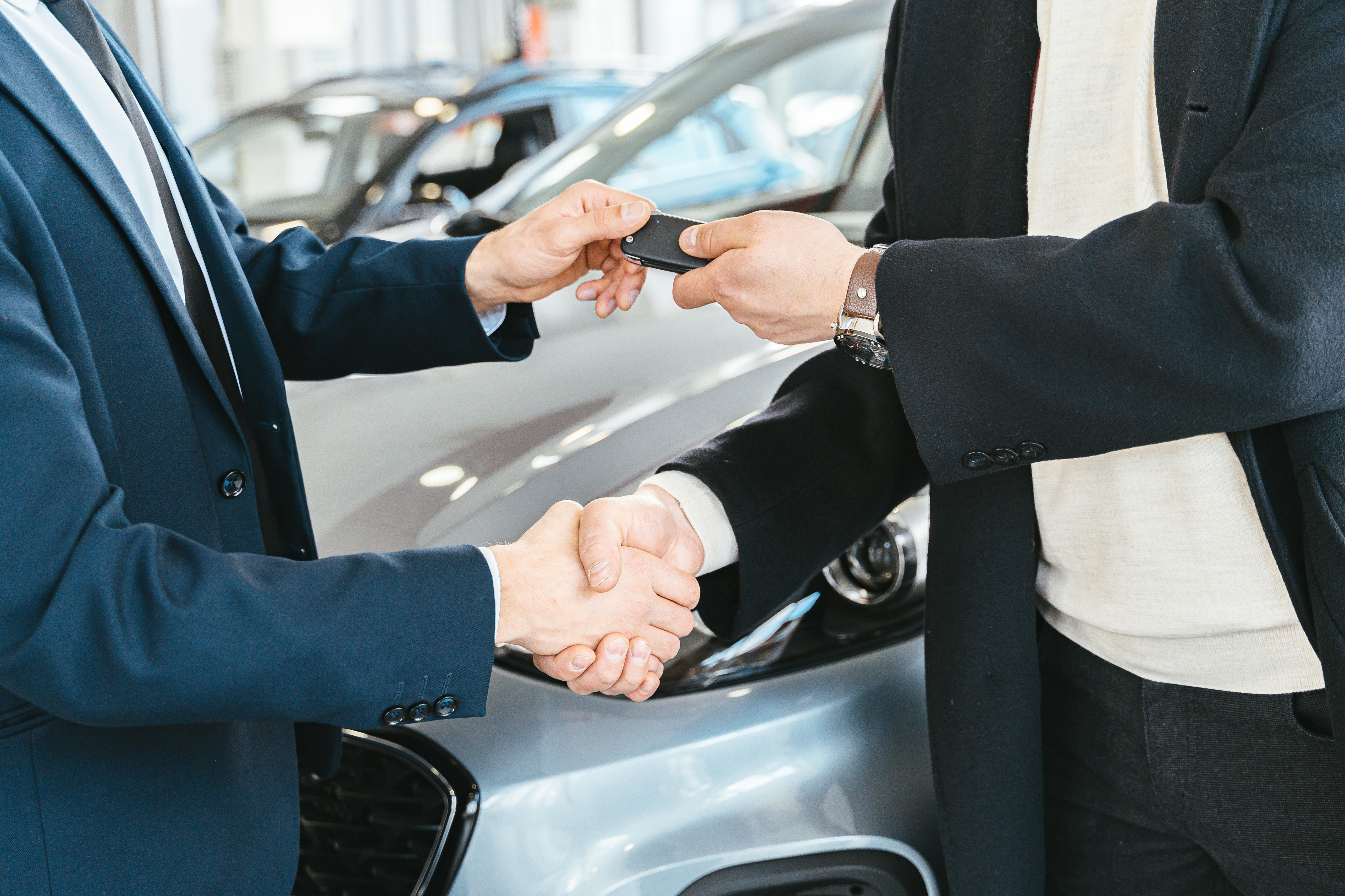 Particulier in een leaseauto